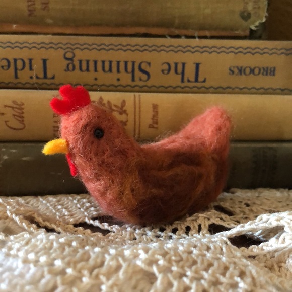 COPY - Set of 4 handmade needle felted chickens hens - Picture 6 of 16